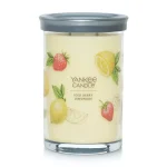 20oz Signature Glass Tumbler Iced Berry Lemonade Candle - Yankee Candle: Soy Wax Blend, Dual Wick, Pomelo & Vanilla Aroma
