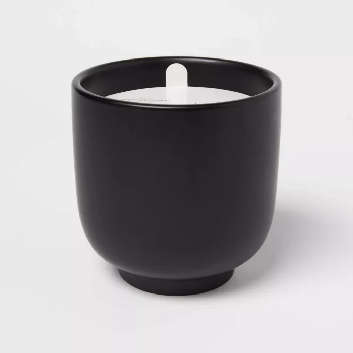 2-Wick Ceramic Jar Candle Vanilla Teakwood 13.5oz - Image 1