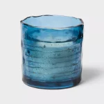 Glass LED Citronella Sun Salt Sea Scented Candle 3.5oz